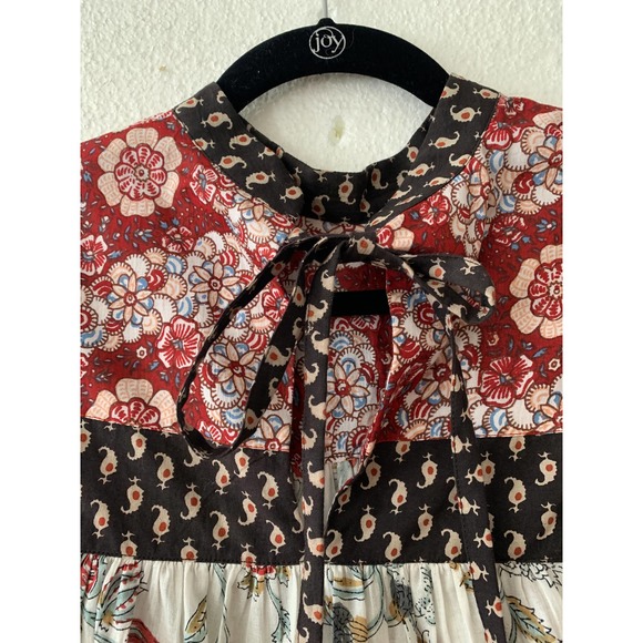 ALIX OF BOHEMIA Madeline Patchwork Top Blouse Size Small - Picture 9 of 13